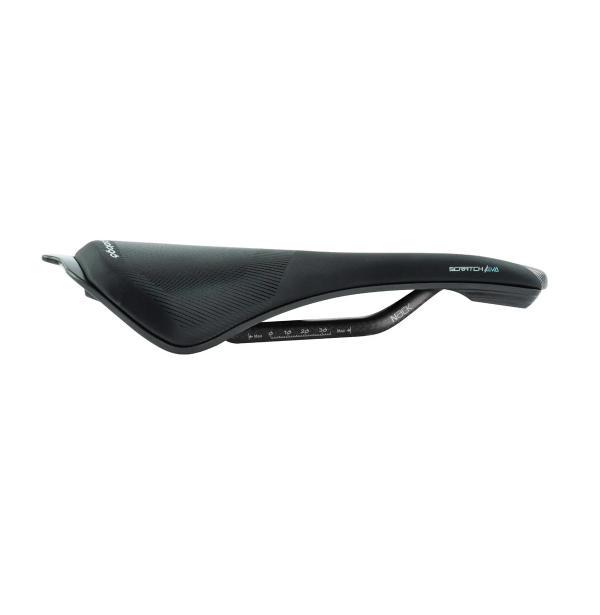 Sadel PROLOGO SCRATCH EVA Bredd 140mm Skenor Nack Kolfiber Svart