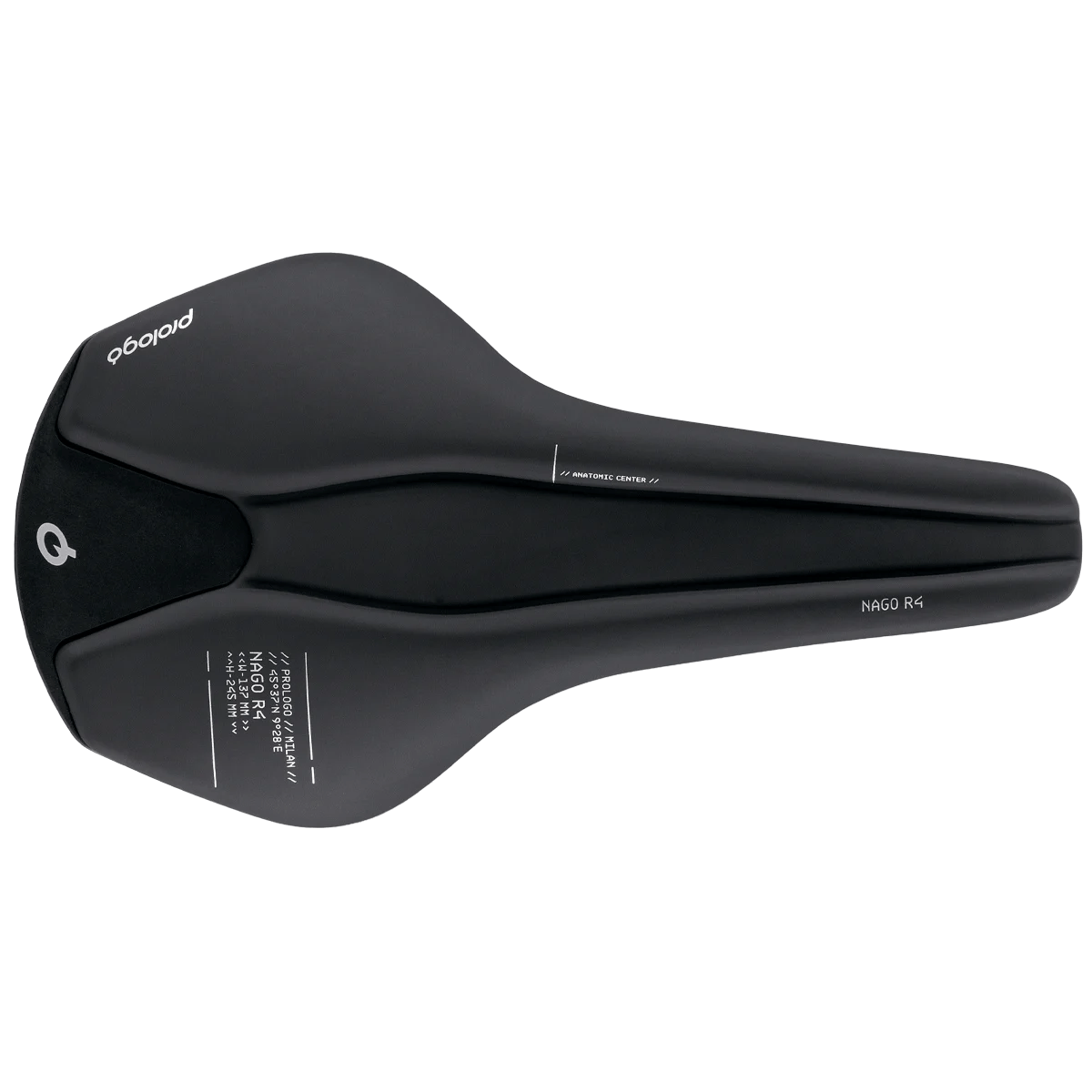Σέλα PROLOGO NAGO R4 Rails Tirox πλάτος 137mm Μαύρη