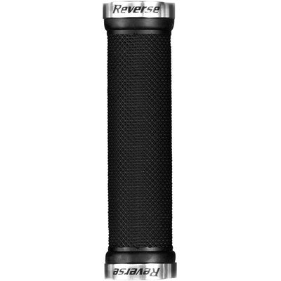 REVERSE COMPONENTS CLASSIC Lock-On Grips Black/Silver