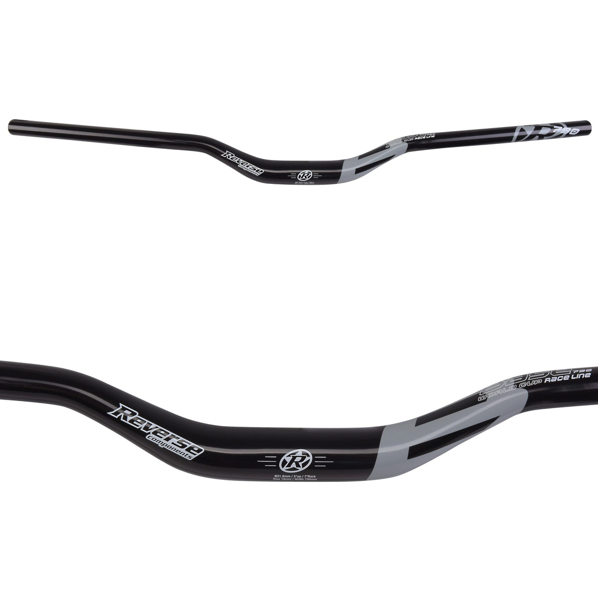 Styr REVERSE COMPONENTS BASE Rise 35mm 790mm Sort/Orange