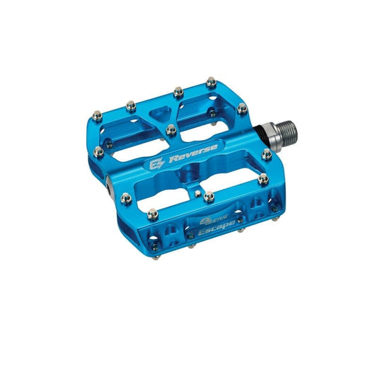 Platta pedaler REVERSE COMPONENTS E-ESCAPE Ljusblå