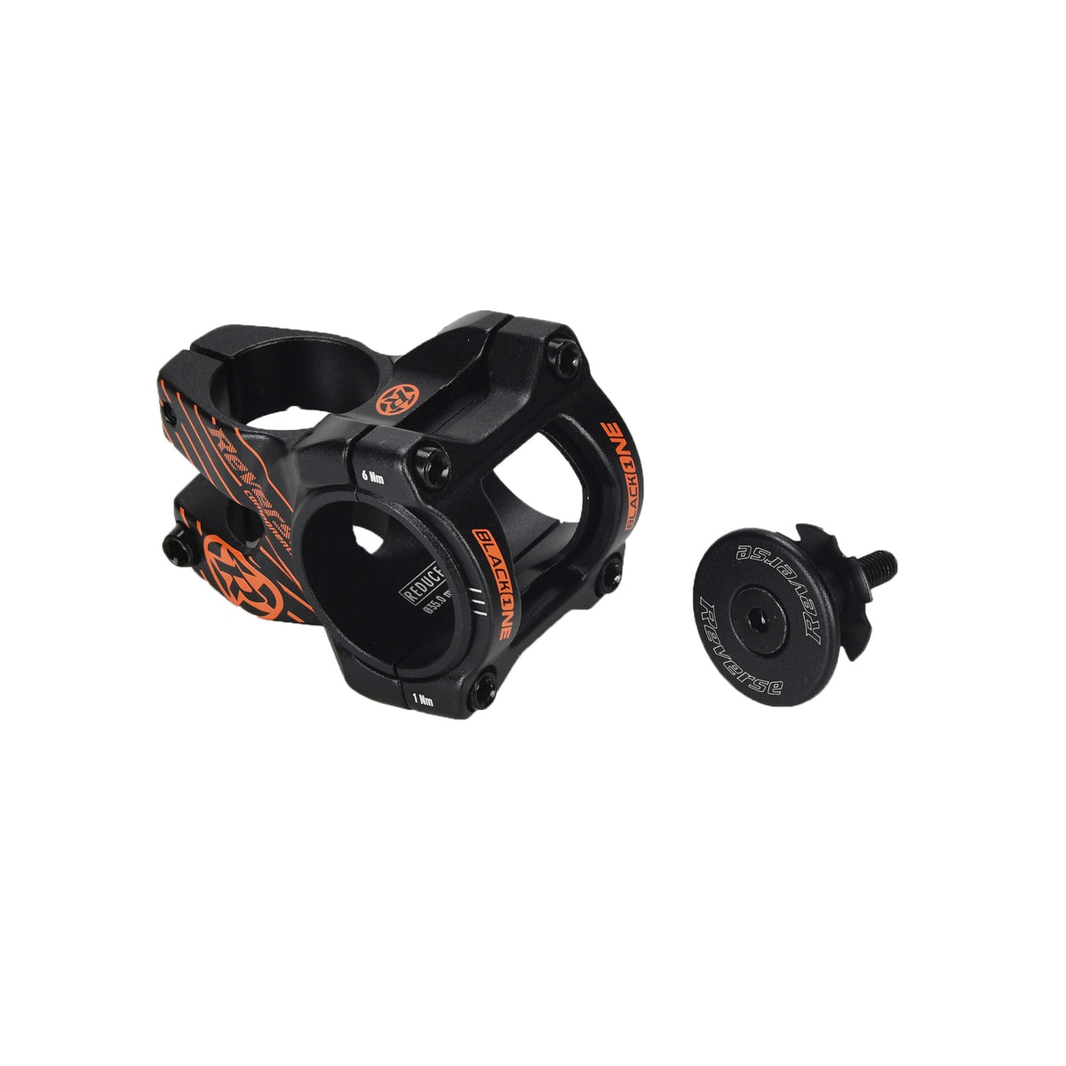 Styrstam REVERSE COMPONENTS BLACK ONE D-2 Svart/Orange