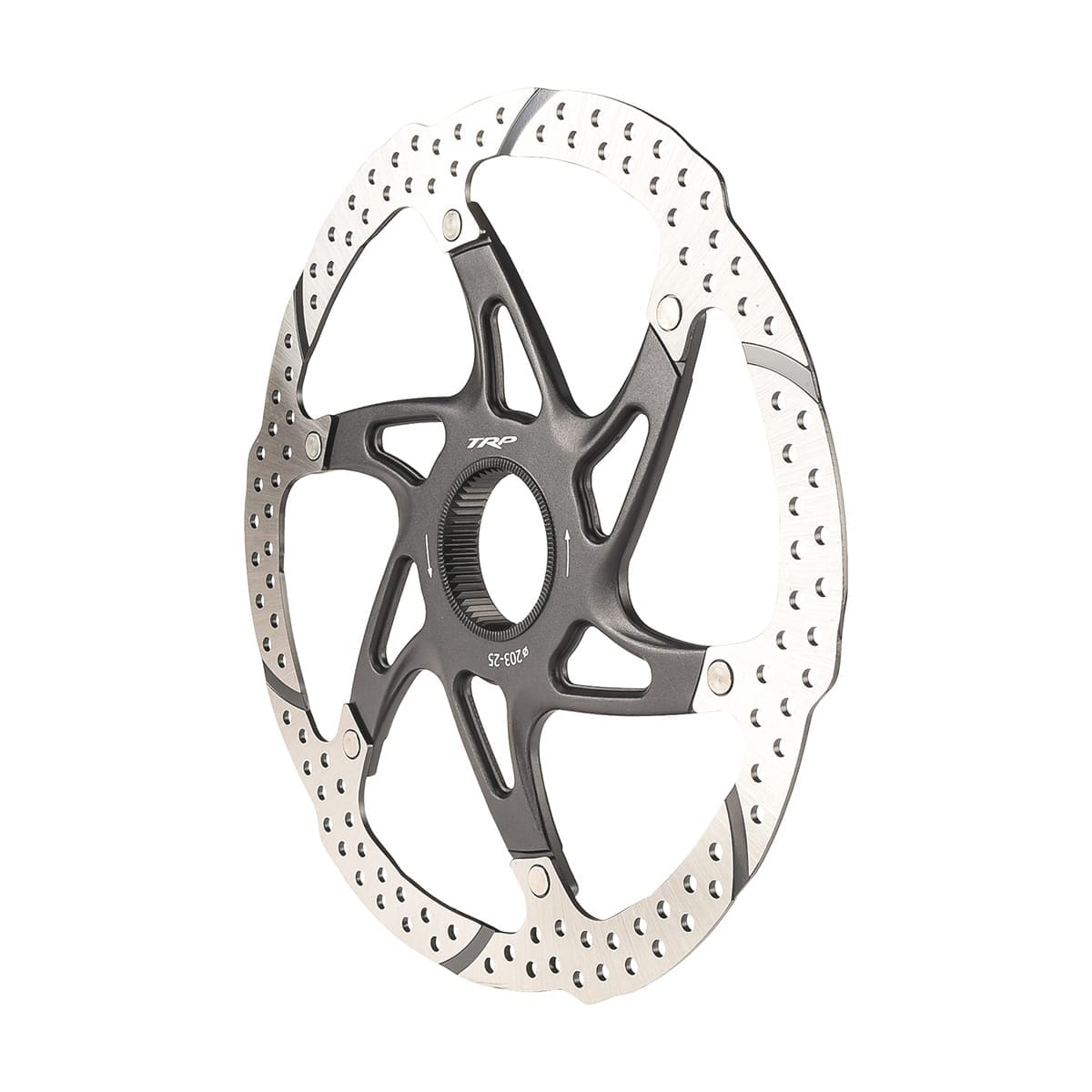 Pływający Tarcza hamulcowa TRP -25 Center Lock Srebrny/Czarny