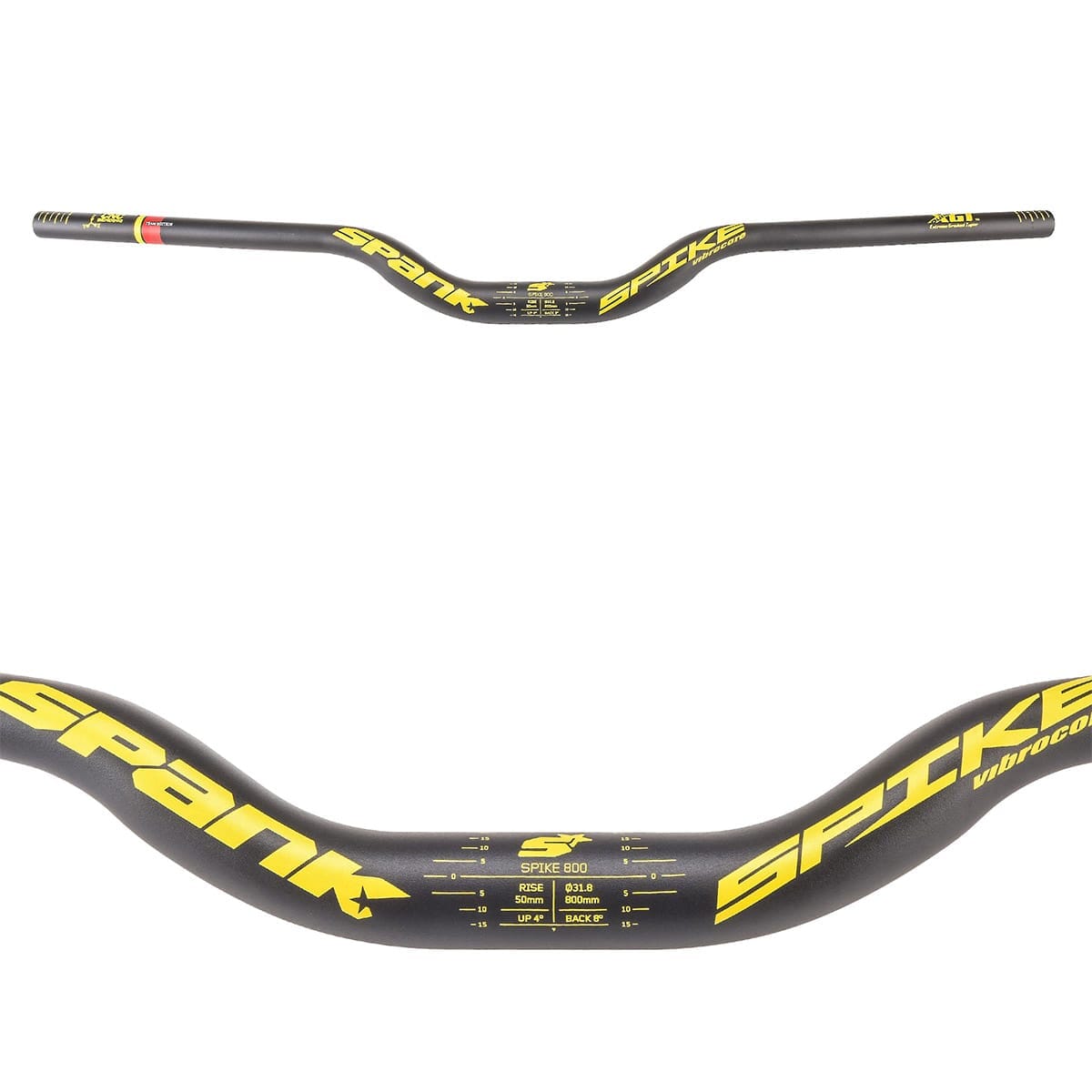 Řidítka SPANK SPIKE 800 VIBROCORE TEAM EDITION Rise 50 mm 31,8/800 mm