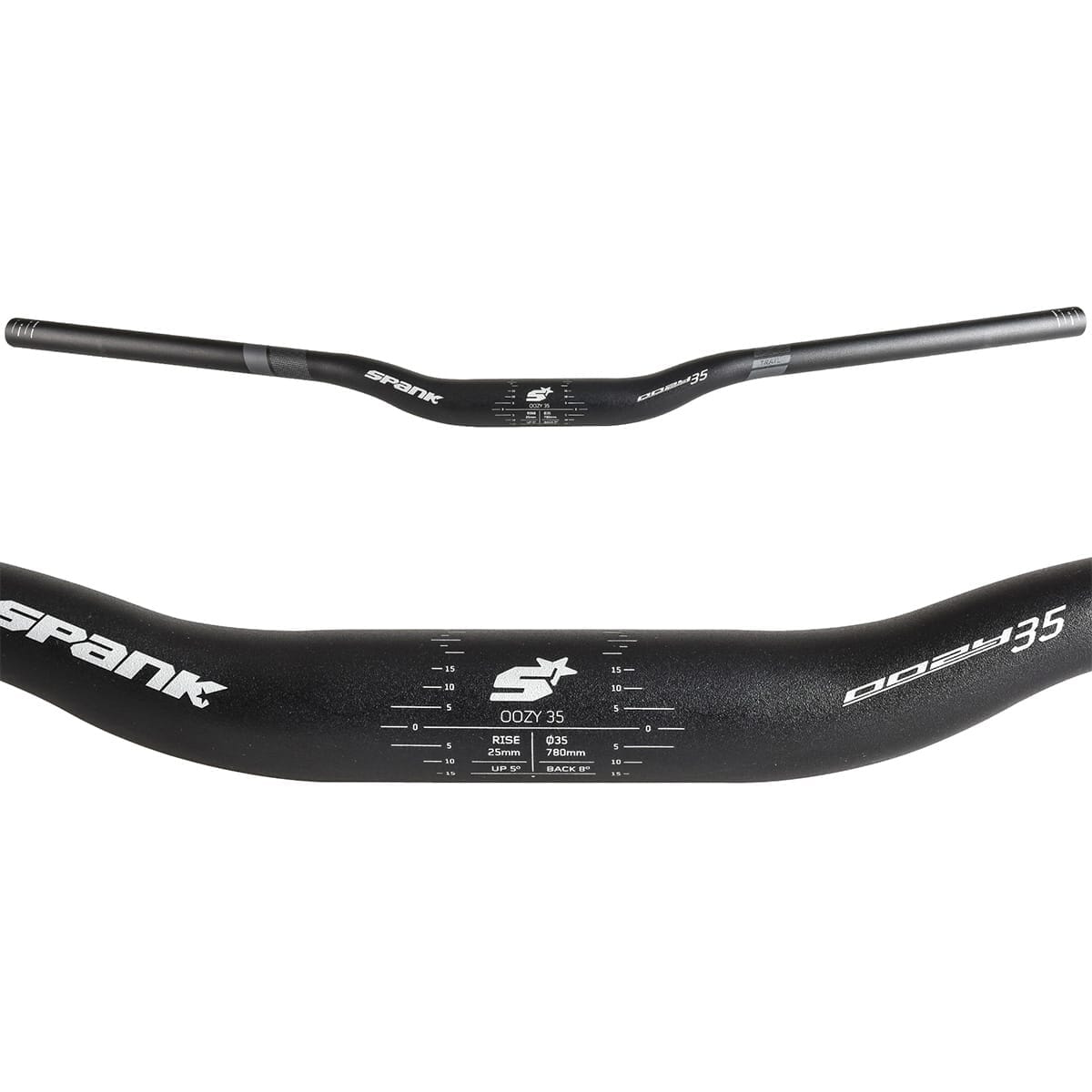 Styr SPANK OOZY 35 Rise 25mm 35/780mm Sort