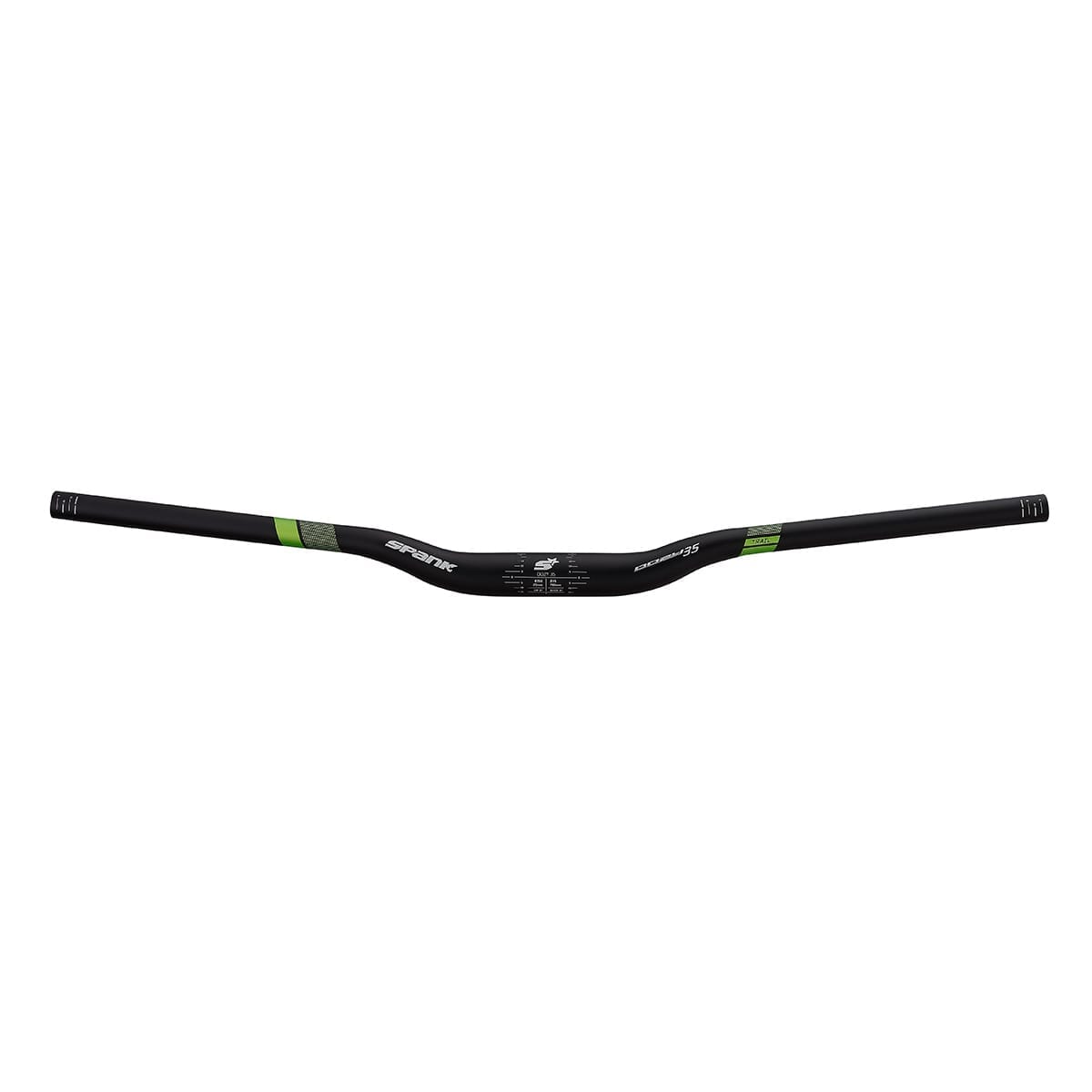 SPANK OOZY 35 Handlebar Rise 25mm 35/780mm Black/Green