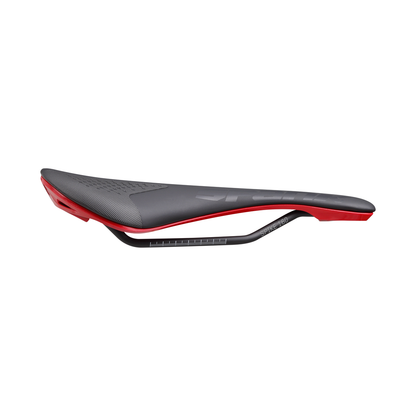 Șa SPANK SPIKE 160 Piele Șine CrMo Roșu