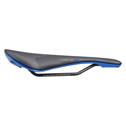 Zadel SPANK SPIKE 160 Leer Rails CrMo Blauw