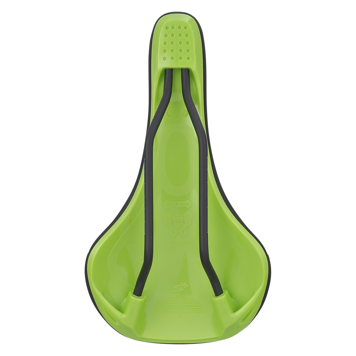 Sadel SPANK SPIKE 160 Læder CrMo Skinne Grøn