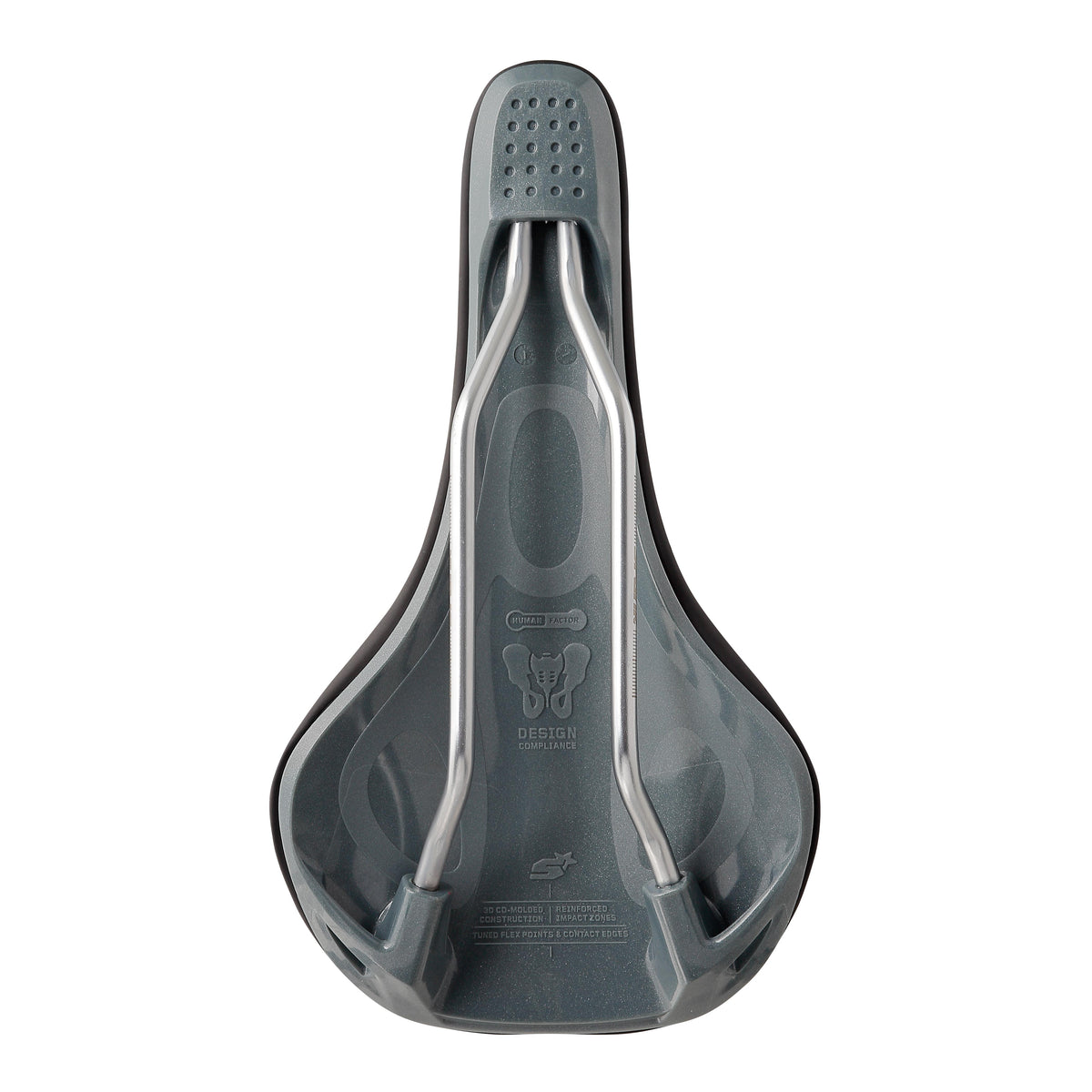 Σέλα SPANK OOZY 220 144mm Rails CrN/Ti Γκρι