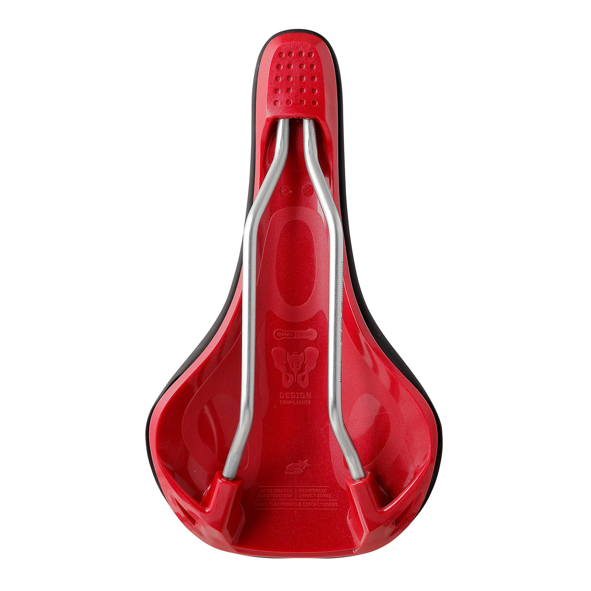 Σέλα SPANK OOZY 220 144mm Ράγες CrN/Ti Κόκκινο