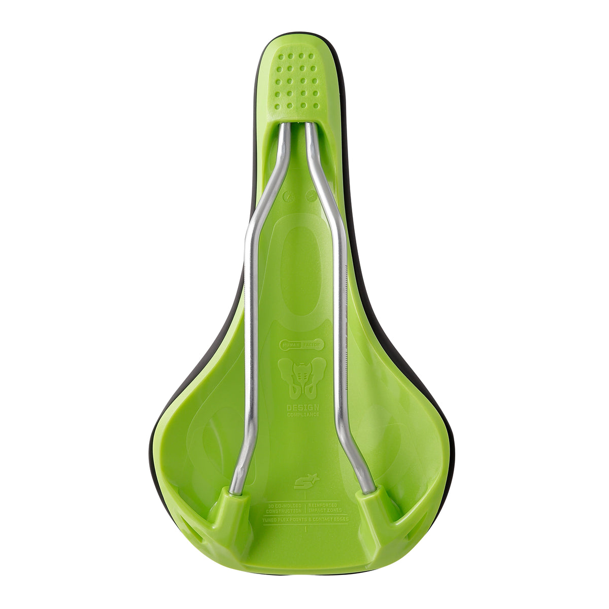 Σέλα SPANK OOZY 220 144mm Ράγες CrN/Ti Πράσινο