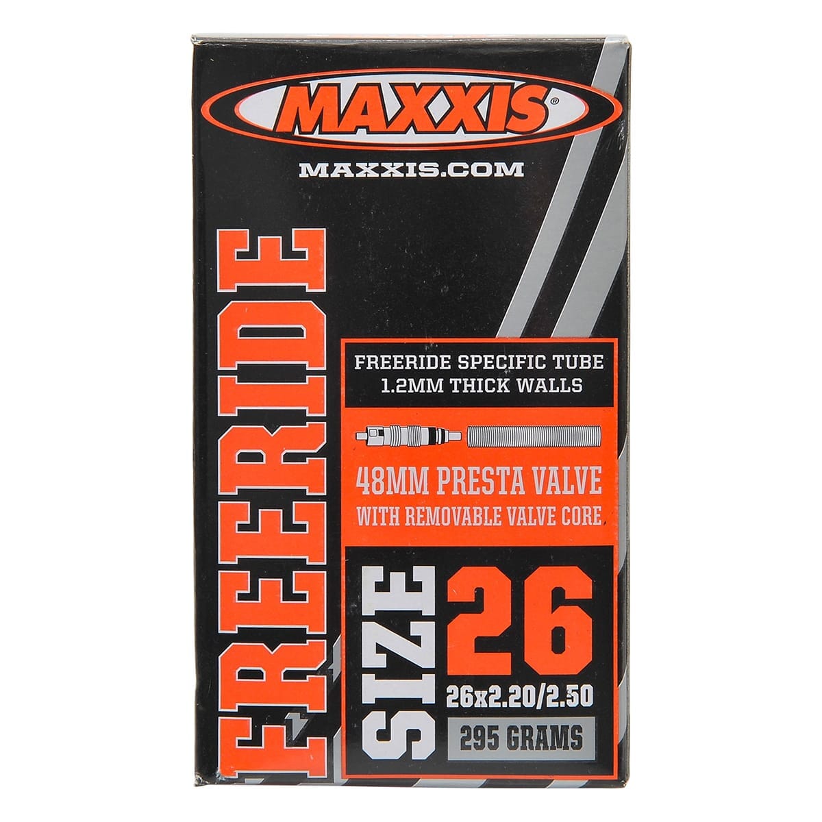 Slange MAXXIS FREERIDE 26x2,20/2,50 Presta 48mm Sort