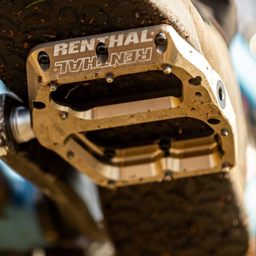 RENTHAL REVO-F Flat Pedals Gold