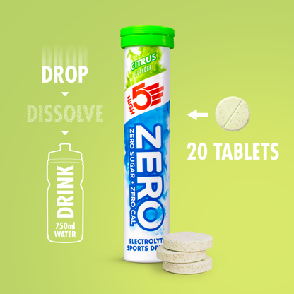 Elektrolitske Tablete za Hidracijo HIGH5 ZERO (x20) Limona