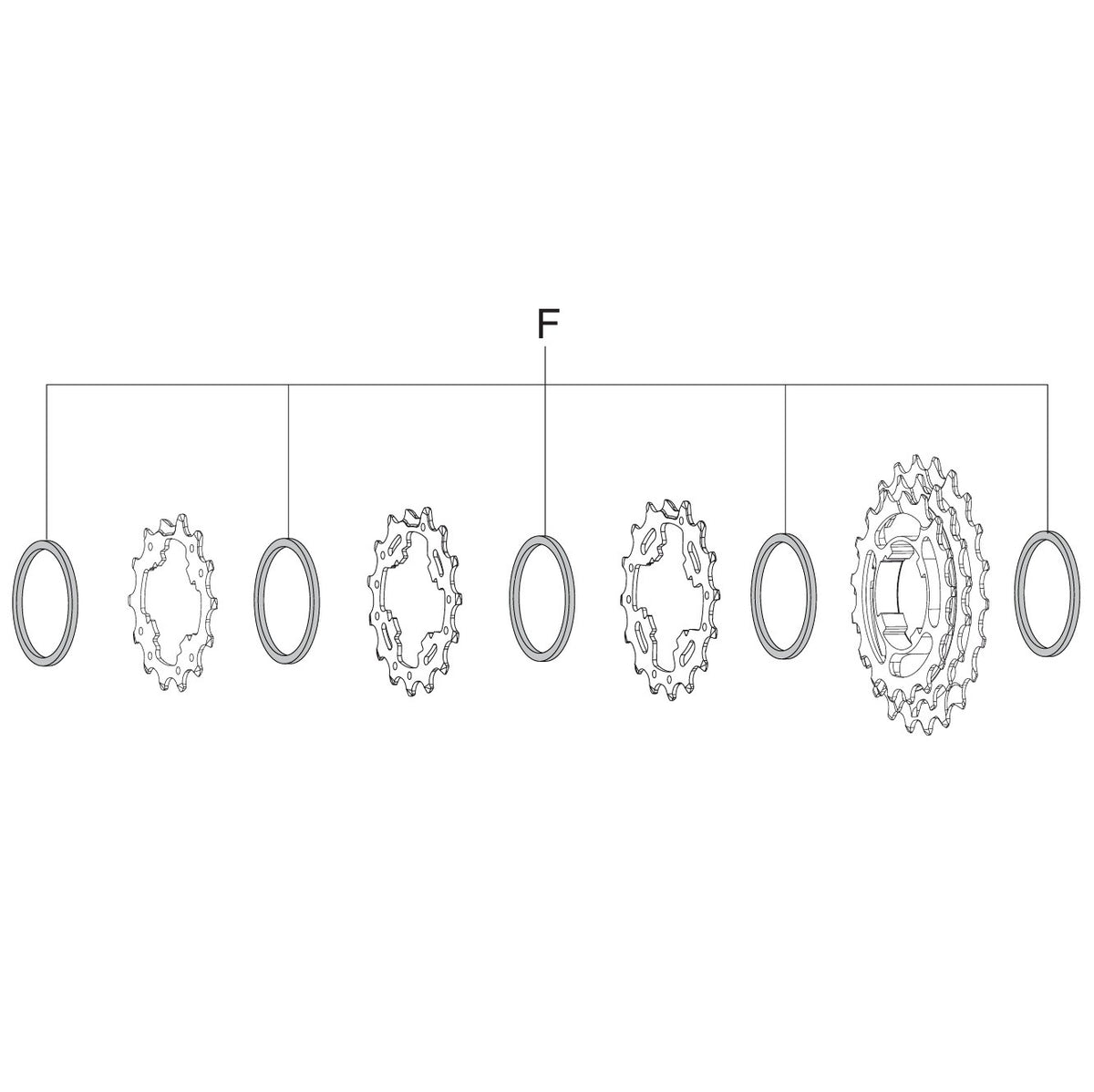 Αποστάτης Κασέτας CAMPAGNOLO 12V 2mm (x5)