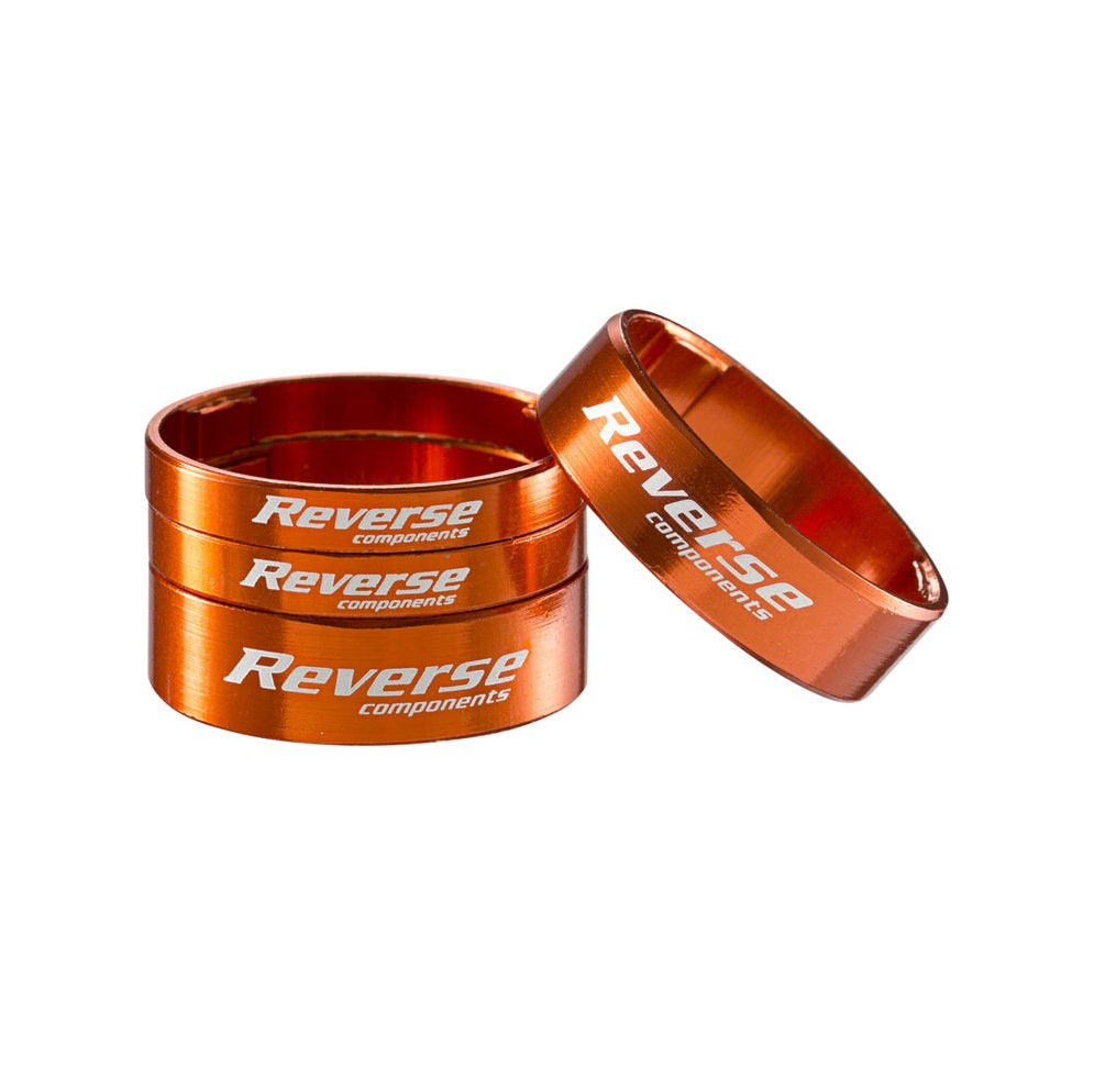 Kit Αποστάτες Τιμονιού REVERSE COMPONENTS Αλουμίνιο Ultra-Light 1"1/8 Πορτοκαλί