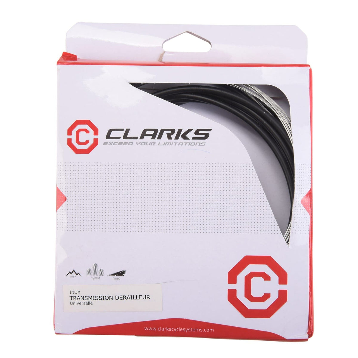 Κιτ Καλωδίων και Θηκών Ντεραγιέρ CLARKS STAINLESS STEEL 8009