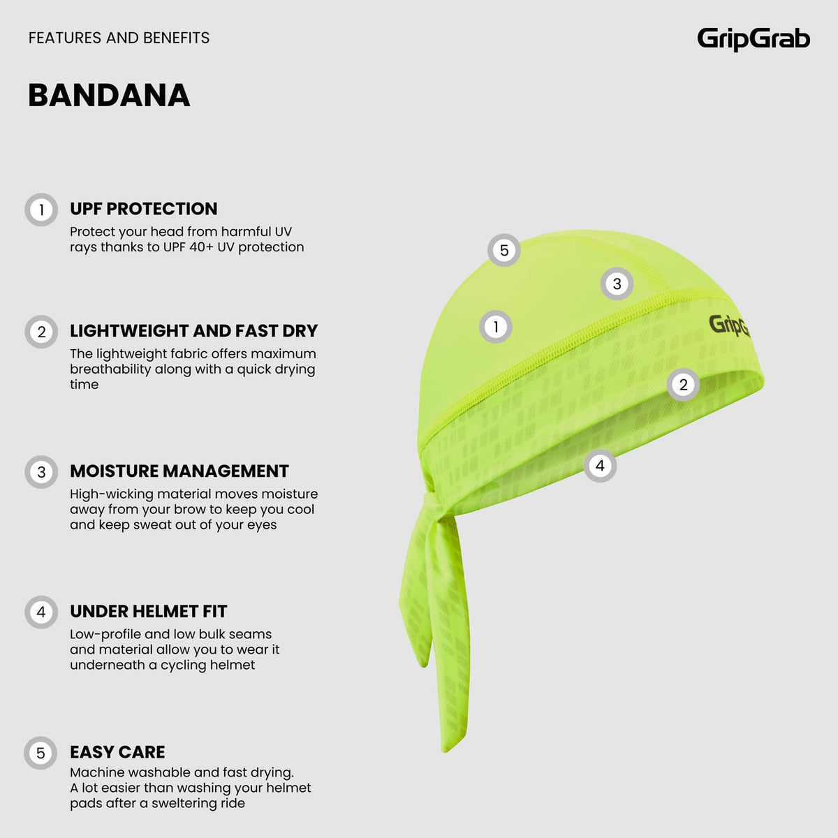 Bandana GRIPGRAB Gul