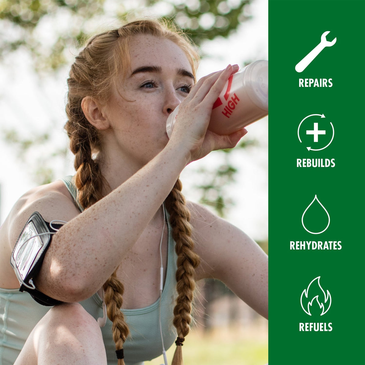 Hersteldrank HIGH5 PLANT-BASED RECOVERY DRINK (1.6kg) Chocolade