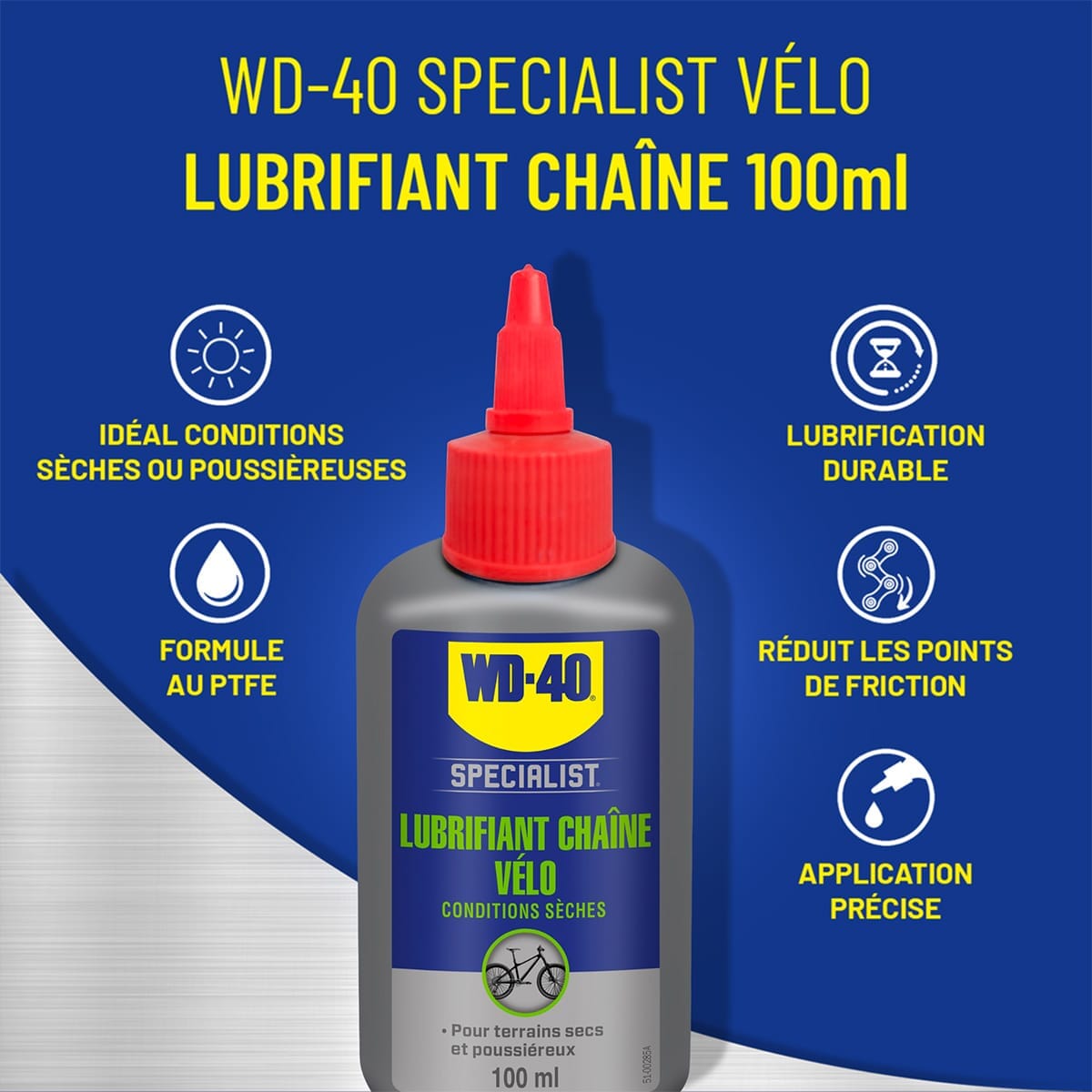 Smar do Łańcucha WD-40 SPECIALIST Warunki Suche (100 ml)