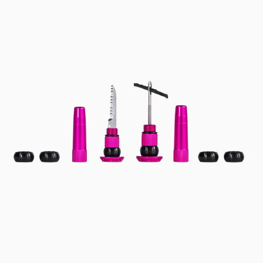 MUC OFF Tubeless Integroitu korjaussarja roosa