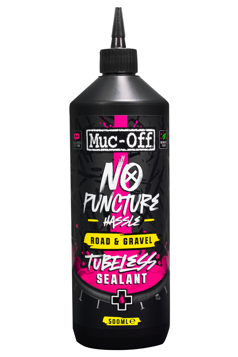 MUC-OFF Route & Gravel -ennaltaehkäisevä tubeless-neste (500 ml)