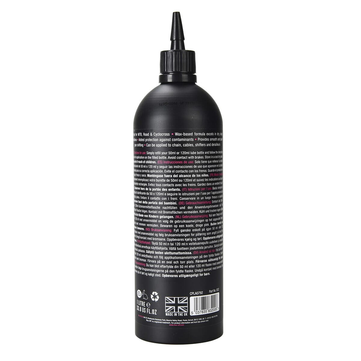 Smøremiddel MUC-OFF DRY LUB - Tørre forhold (1 L)