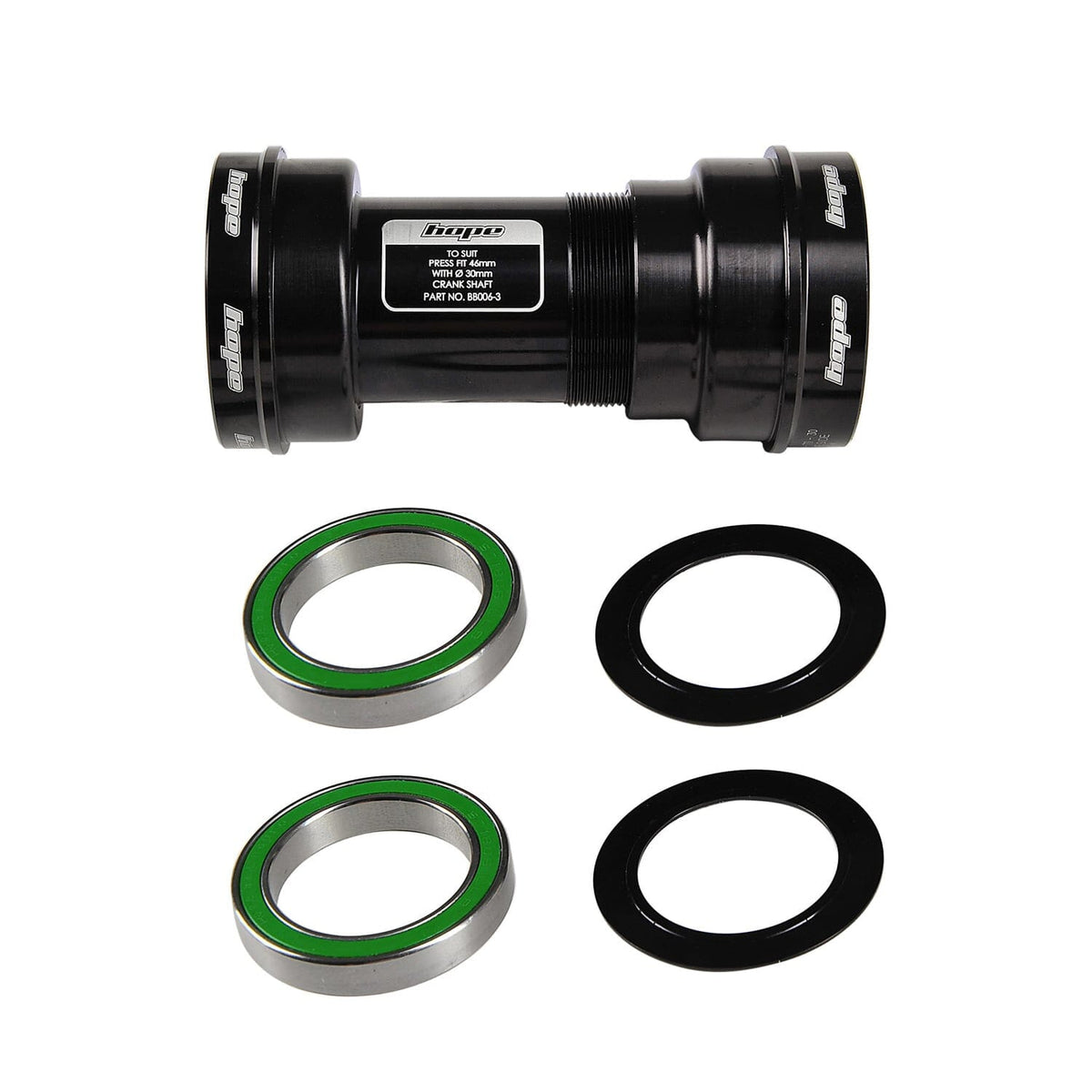 HOPE PF30/46 68/73 mm Bottom Bracket 30 mm Axle #BBPF467330SSN