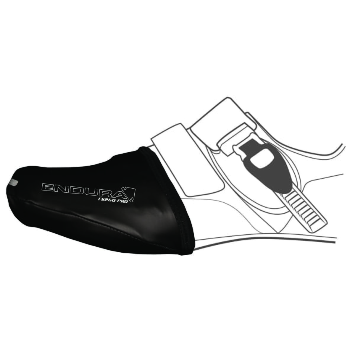 ENDURA FS260-PRO Toe Covers Black