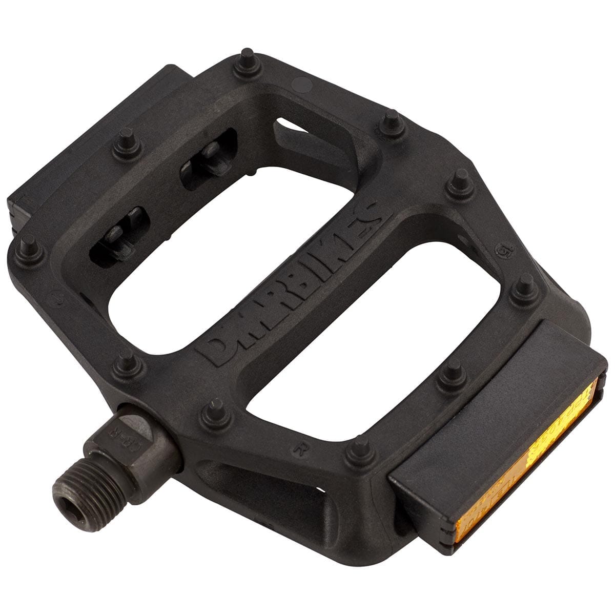 Flade Pedaler DMR V6 med reflektorer Sort