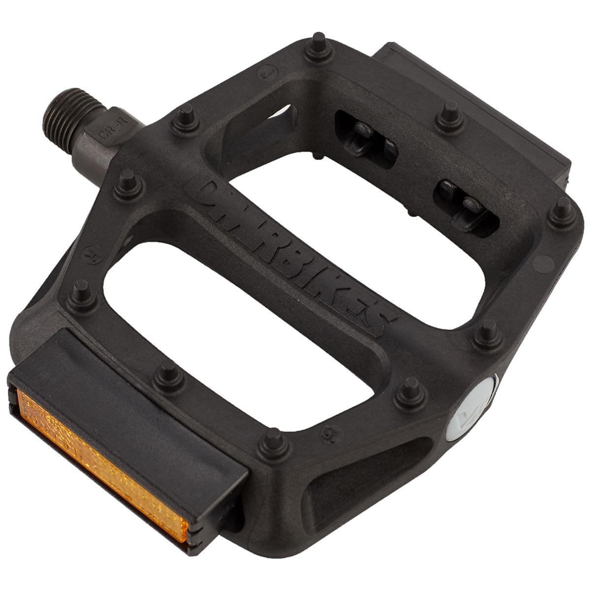 Flade Pedaler DMR V6 med reflektorer Sort