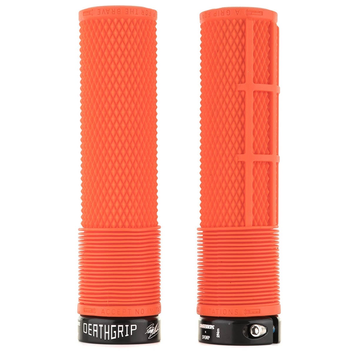 Gripy DMR DEATHGRIP Large Lock-on oranžové
