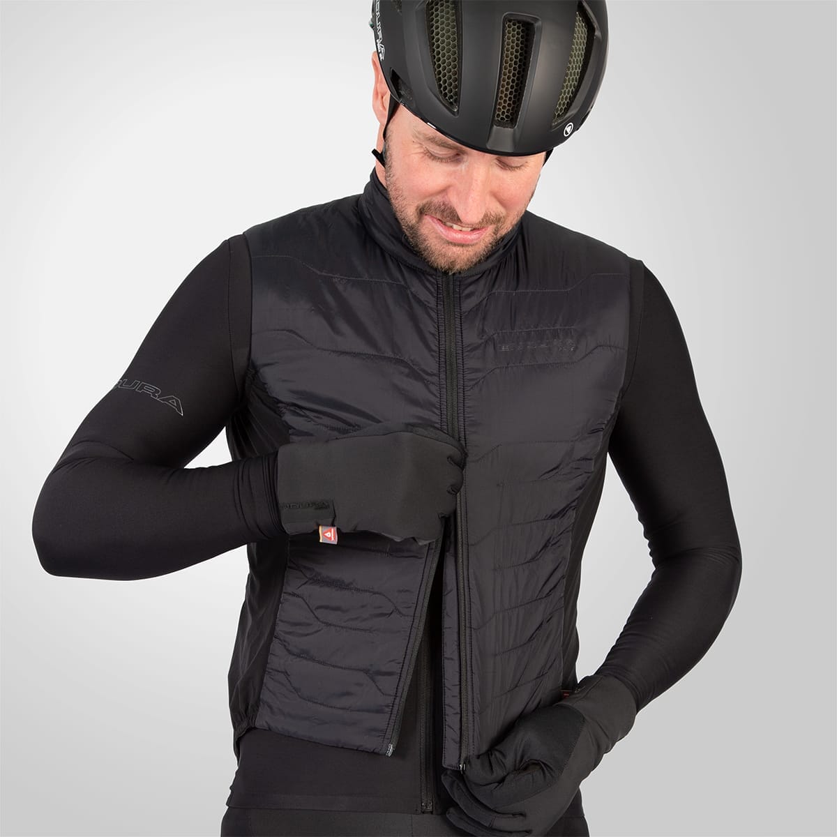 Ærmeløs vest ENDURA PRO SL PRIMALOFT II Sort