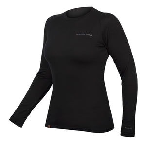 ENDURA BAABAA BLEND Long Sleeve Women's Base Layer Black