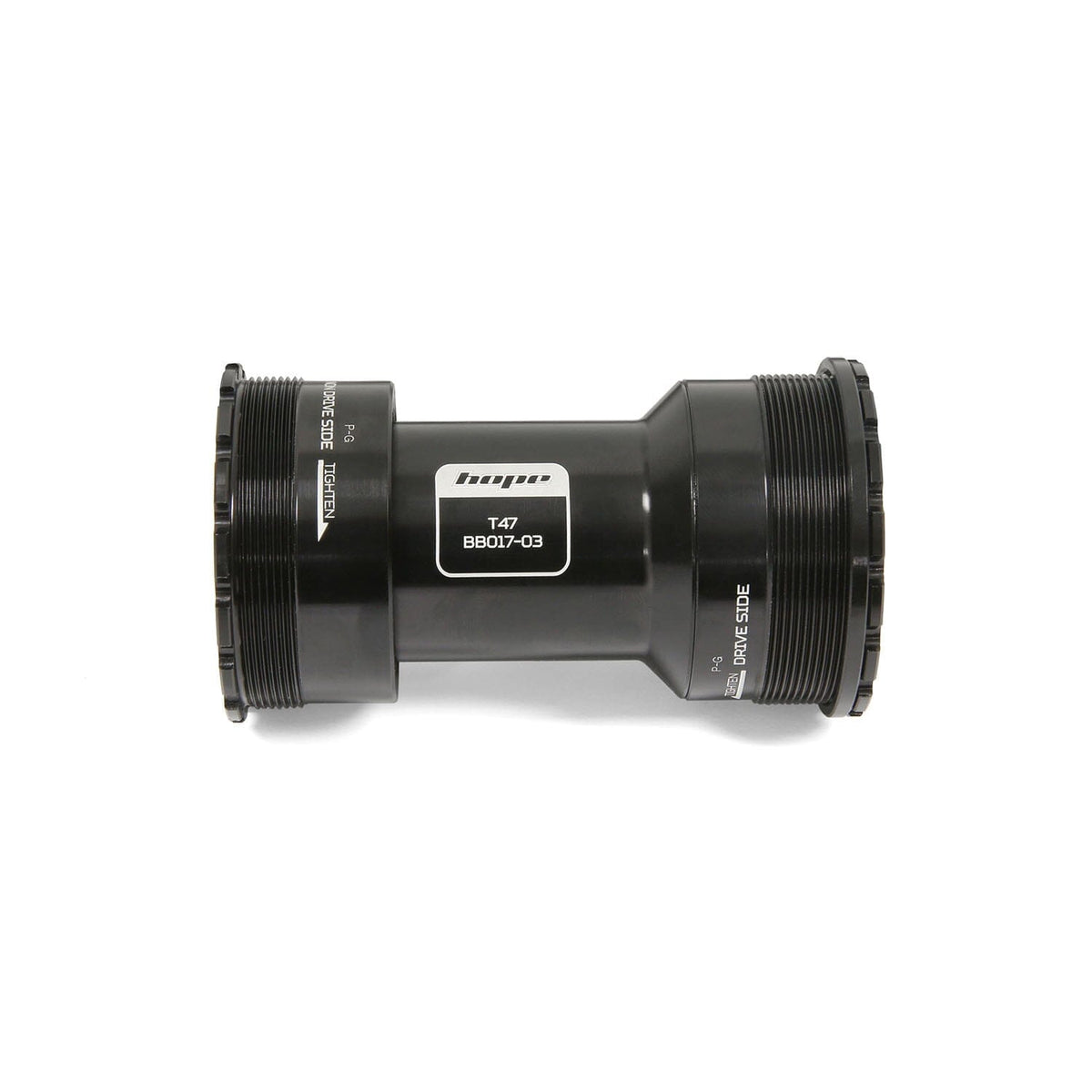 HOPE T47 86/92 mm Bundbeslag Aksel 30 mm #BBT478630SSN Sort
