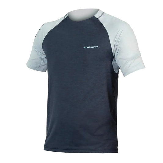 Shirt ENDURA SINGLETRACK Korte Mouwen Blauw