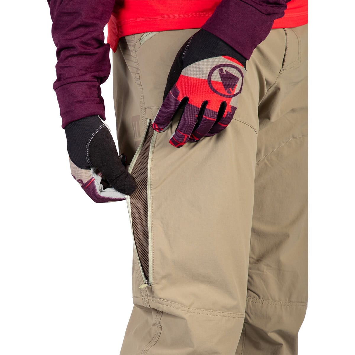 ENDURA SINGLETRACK II Beige Trousers
