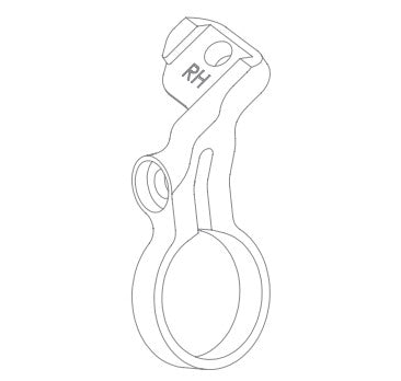 Βάση Sram AXS POD για Δεξί Μοχλό Ταχύτητας HOPE Tech 3/XCR Ασημί