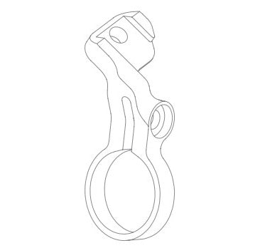Sram AXS POD Support for Left Gear Lever HOPE Tech 3/XCR Silver