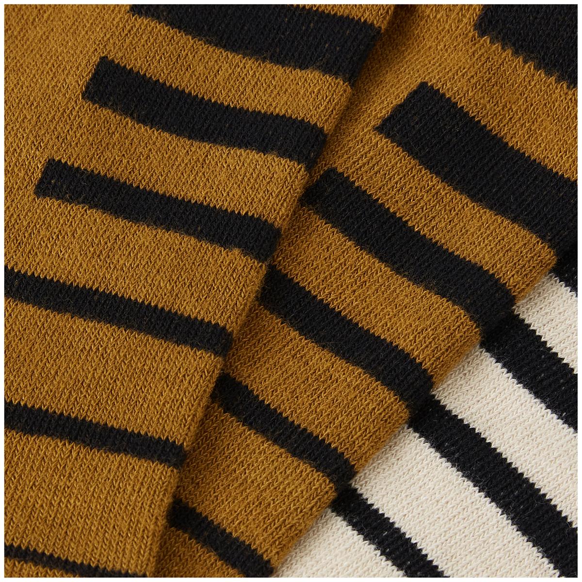 ENDURA COOLMAX STRIPE Socks 2 Pairs Bronze/Beige