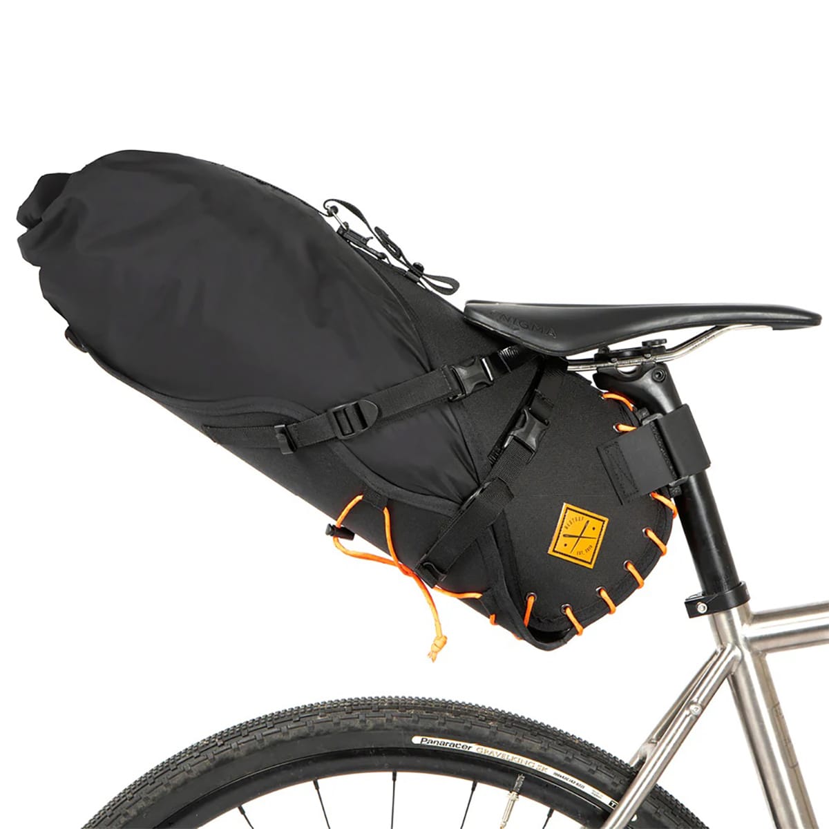 Sadeltaske RESTRAP SADDLE BAG 18 L Orange + DRY BAG Sort