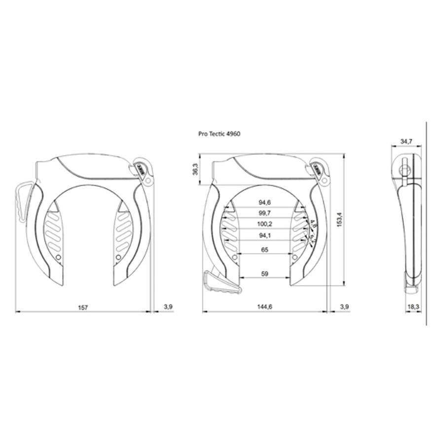 Ramlås ABUS PRO TECTIC R 4960 NR