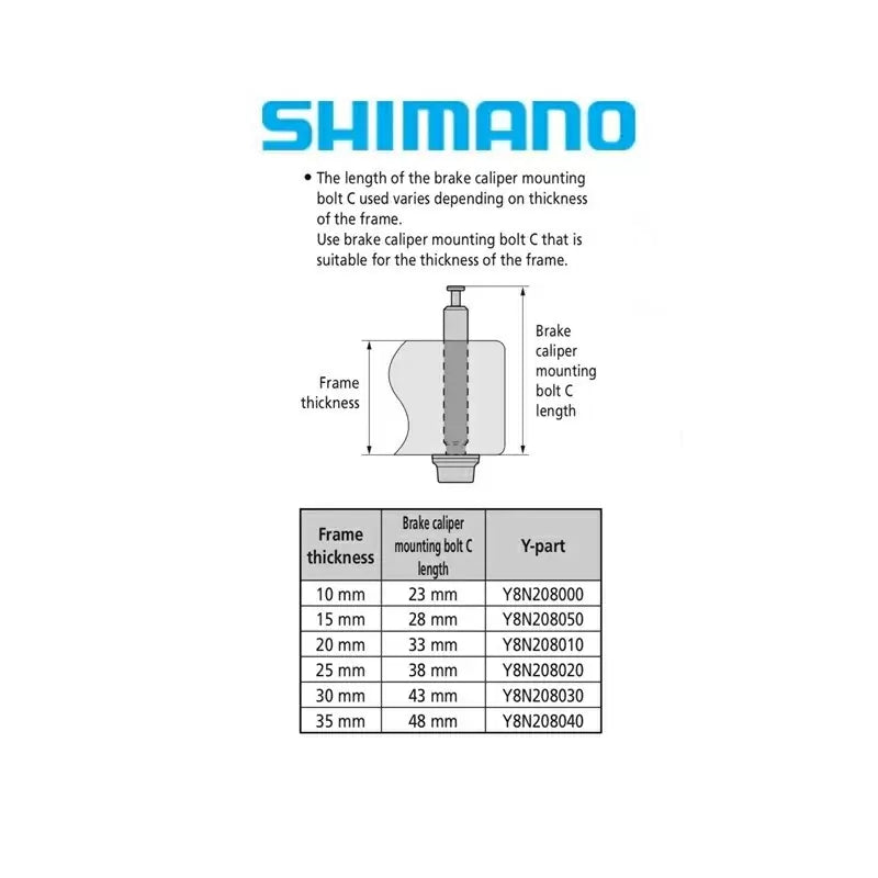 Monteringsskrue til bremsekaliper SHIMANO FLATMOUNT Type C