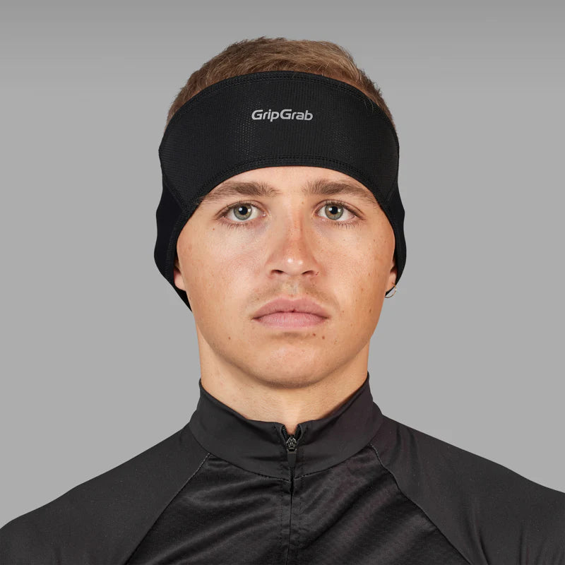 GRIPGRAB THERMO Windproof Winter Headband Black
