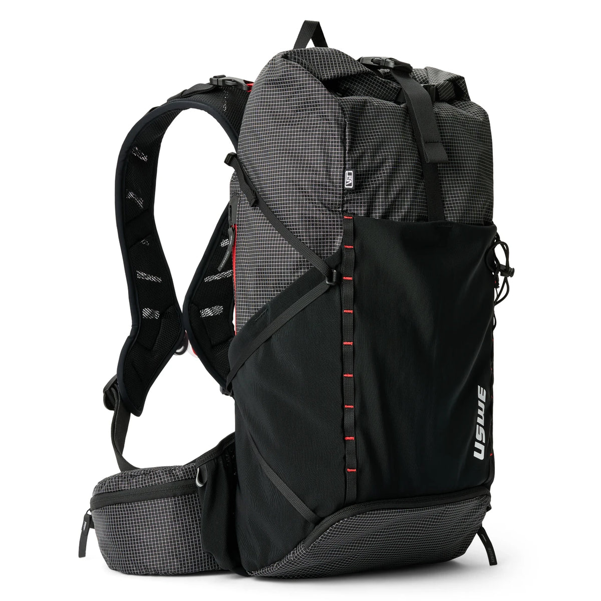 USWE ROLLTOP DAYPACK 18 L Backpack Black