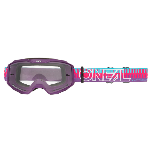 O'NEAL B-10 STRIPED-maske Rose/Violet Klar linse