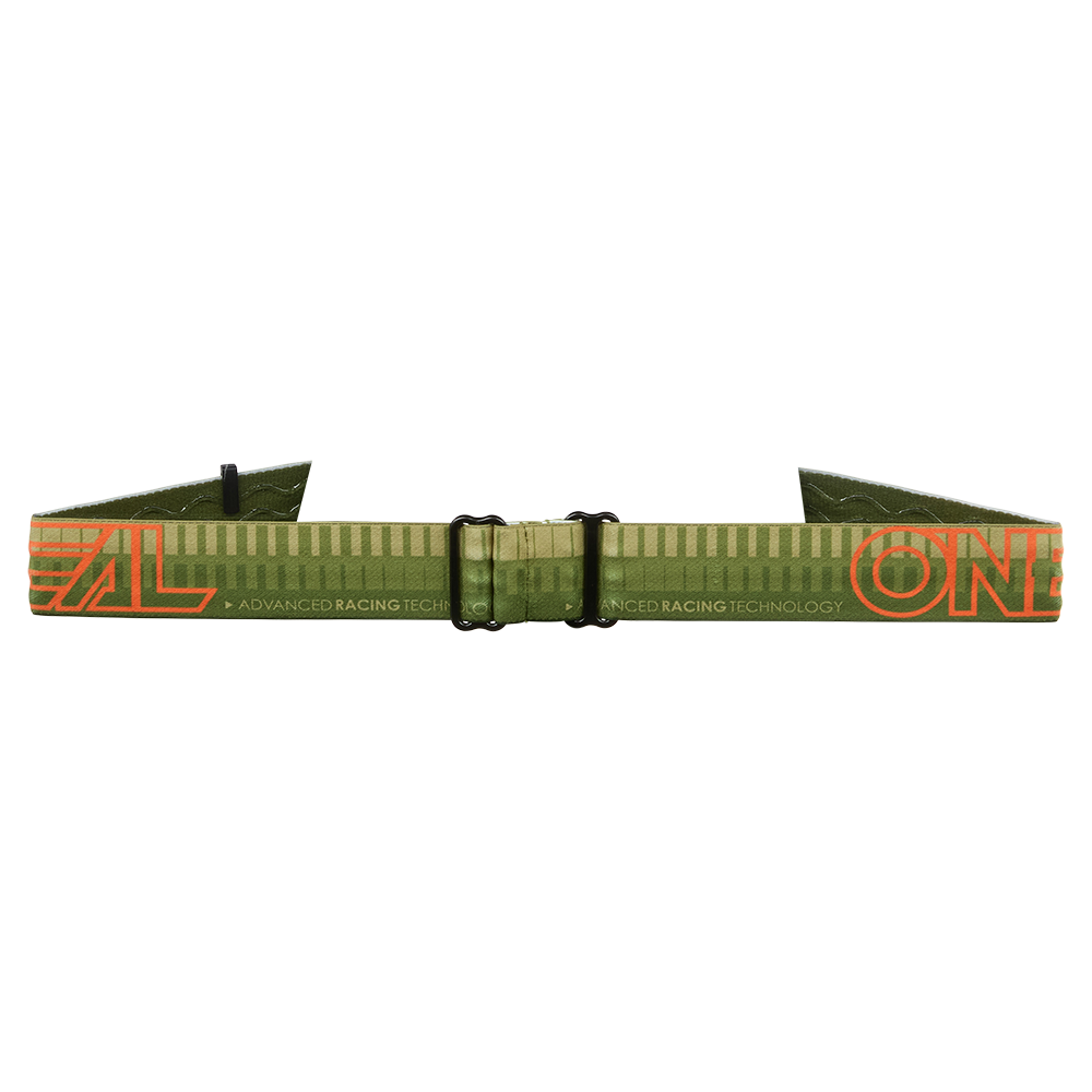 O'NEAL B-10 STRIPED Masker Groen/Oranje Helder Vizier