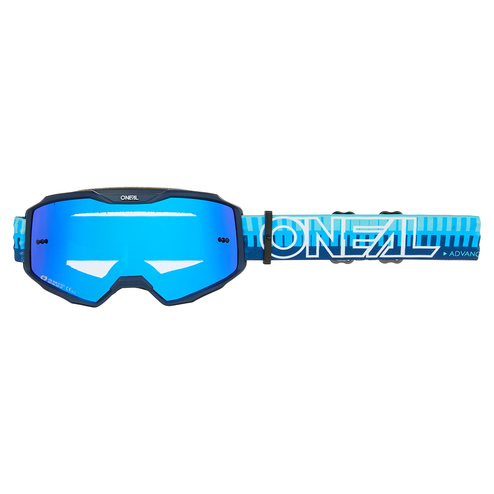 O'NEAL B-10 STRIPED Goggle Blue Radium Blue Lens