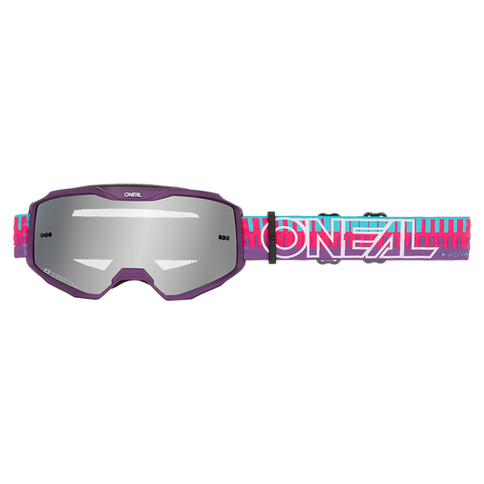 O'NEAL B-10 STRIPED-maske Rose/Violet Silver Mirror-linse